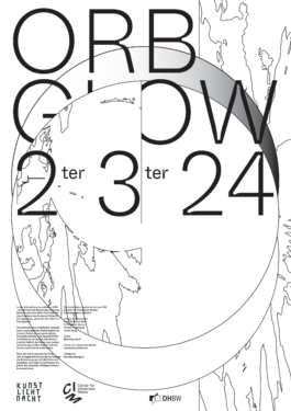 Orb-Glow Plakat für die LichtKunstNacht Ravensburg 2023 