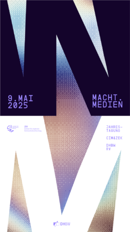 Plakat Macht.Medien – Jahrestagung 2025 der DHBW RV 